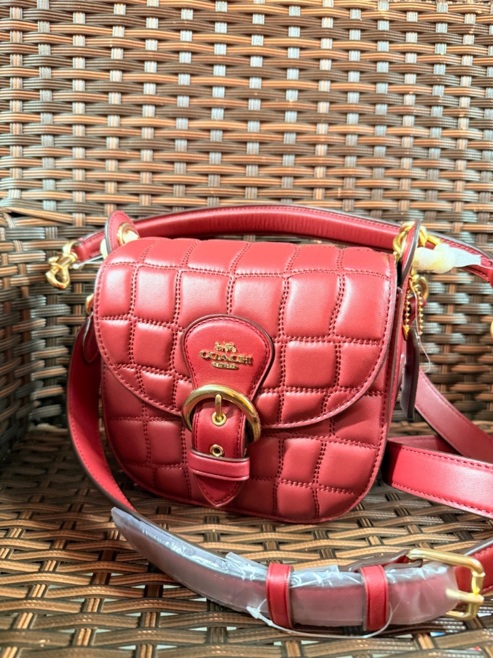 coach c7838 Kleo 17 shoulder crossbody with quilting